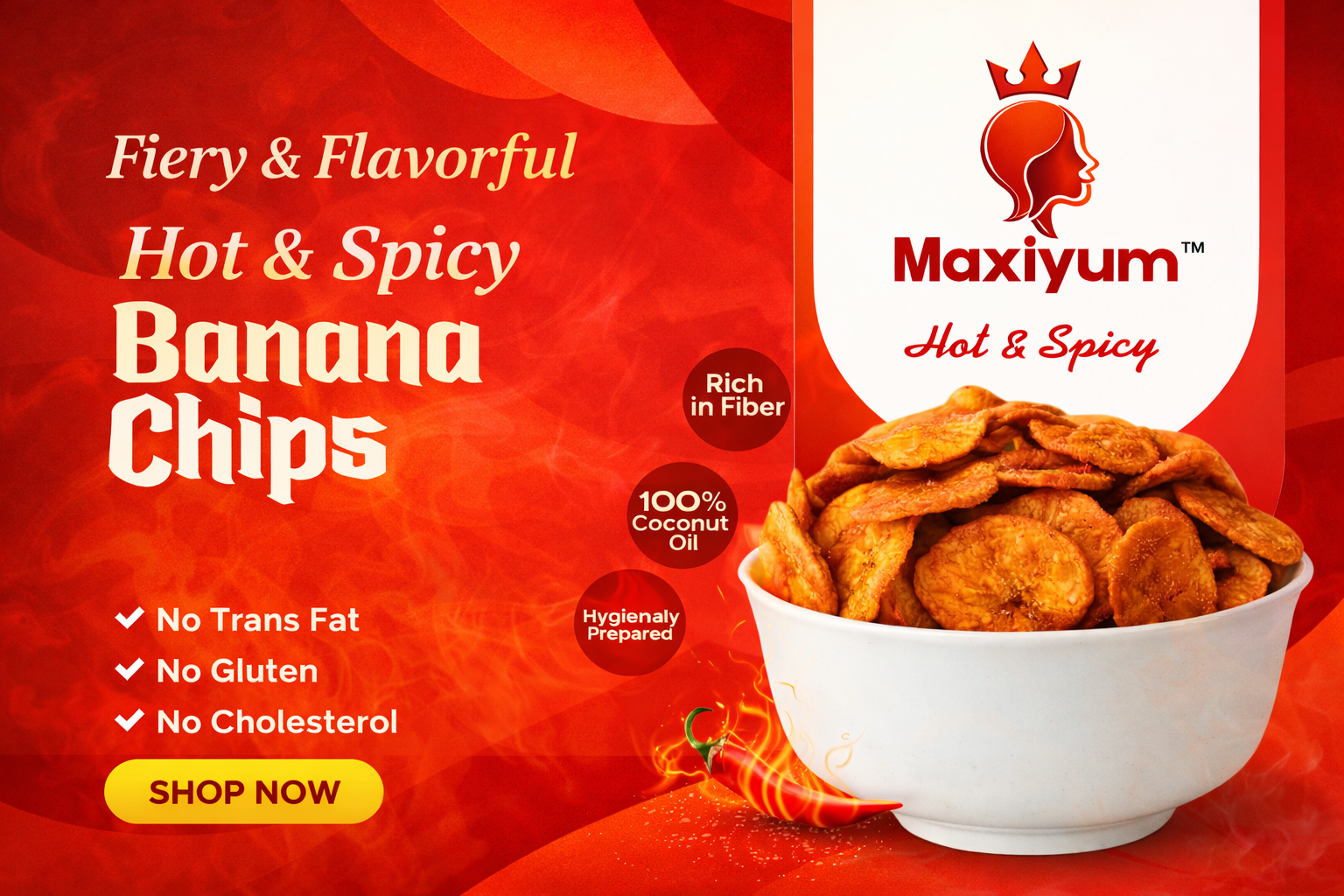 Hot & Spicy Banana Chips